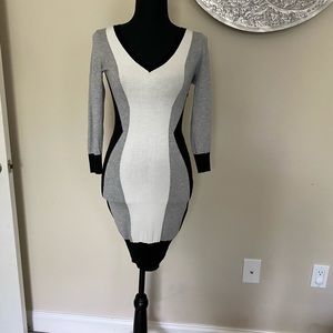 Bebe v-neck sweater dress